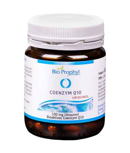 BioProphyl Coenzym Q10 Ubiquinol 60 plantaardige capsules van 100 mg ubiquinol - de bioactieve vorm van co-enzym Q10