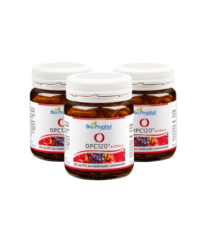 BioProphyl OPC120 3-maanden pakket 3 glazen OPC120 à 60 vegetarische capsules