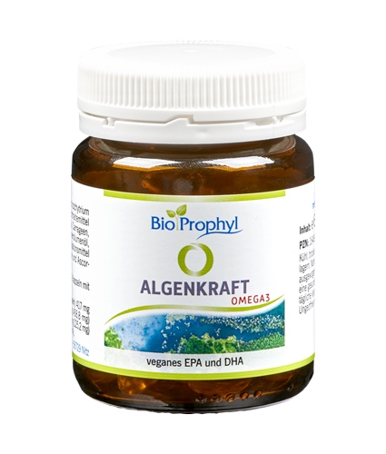 BioProphyl Algenkracht 60 capsules met 60 mg EPA en 125 mg DHA uit 417 mg algenolie