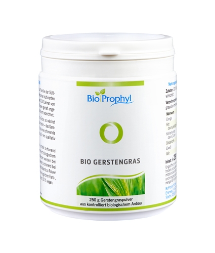 BioProphyl Gerstegras BIO 250 g gerstegraspoeder uit gecontroleerde biologische landbouw, DE-ÖKO-013