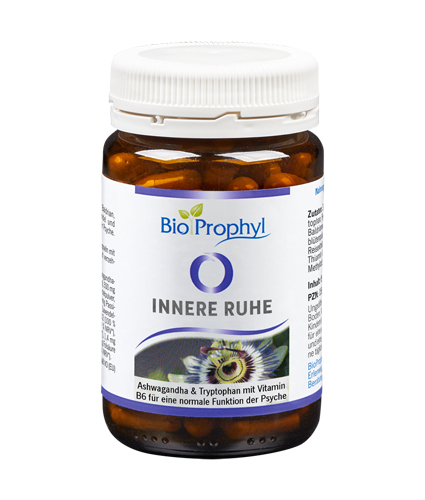 BioProphyl Innerlijke Rust 60 vegetarische capsules met ashwagandha, tryptofaan en B-vitamines