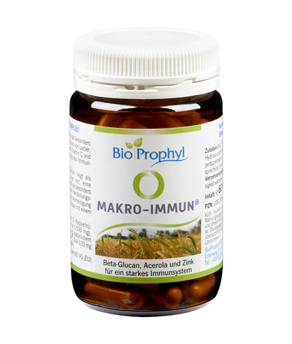 BioProphyl Makro-Immuun Complex 60 vegetarische capsules met Yestimun Beta-Glucan, natuurlijke vitamine C en zink
