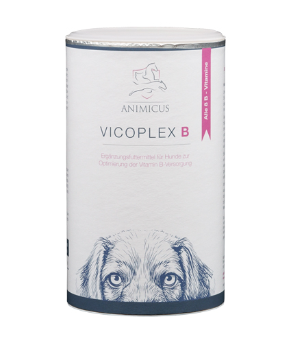 BioProphyl Animicus Vicoplex B 450 g poeder met alle 8 B-vitamines ter ondersteuning van het zenuwstelsel, de psyche en de stofwisseling.