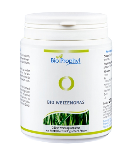BioProphyl Tarwegras BIO 250 g tarwegraspoeder uit gecontroleerde biologische landbouw, DE-ÖKO-013